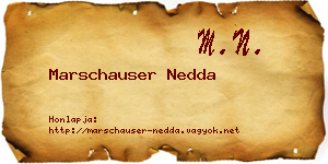 Marschauser Nedda névjegykártya